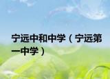 宁远中和中学（宁远第一中学）