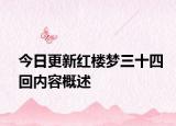 今日更新红楼梦三十四回内容概述