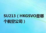 SU213（HKGSVO是哪个航空公司）