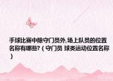 手球比赛中除守门员外,场上队员的位置名称有哪些?（守门员 球类运动位置名称）