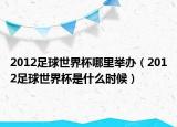 2012足球世界杯哪里举办（2012足球世界杯是什么时候）
