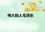 伟大的人毛泽东