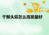 干猴头菇怎么泡发最好