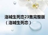 洛城生死恋23集完整版（洛城生死恋）