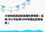 大型电视连续剧当铺免费观看（当铺 李小平执导2009年播出的电视剧）