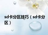 sd卡分区技巧（sd卡分区）