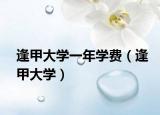 逢甲大学一年学费（逢甲大学）