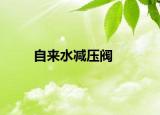 自来水减压阀