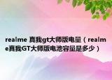 realme 真我gt大师版电量（realme真我GT大师版电池容量是多少）