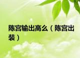 陈宫输出高么（陈宫出装）
