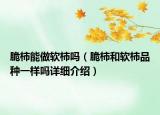 脆柿能做软柿吗（脆柿和软柿品种一样吗详细介绍）