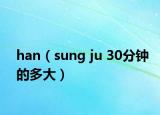 han（sung ju 30分钟的多大）