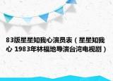 83版星星知我心演员表（星星知我心 1983年林福地导演台湾电视剧）