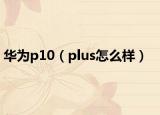 华为p10（plus怎么样）