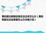黄码做完核酸结果还没出来怎么办（黄码核酸没出结果要怎么办详细介绍）