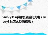 vivo y31s手机怎么反向充电（vivoy31s怎么反向充电）