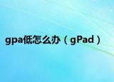 gpa低怎么办（gPad）