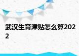 武汉生育津贴怎么算2022