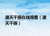 通天干探在线观看（通天干探）