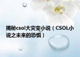 揭秘csol大灾变小说（CSOL小说之未来的恐惧）