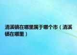 清溪镇在哪里属于哪个市（清溪镇在哪里）