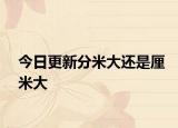 今日更新分米大还是厘米大