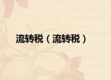 流转税（流转税）