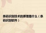 条码识别技术的原理是什么（条码识别软件）