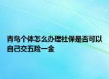 青岛个体怎么办理社保是否可以自己交五险一金