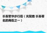 长春繁华步行街（光复路 长春著名的商街之一）