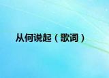 从何说起（歌词）