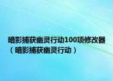 暗影捕获幽灵行动100项修改器（暗影捕获幽灵行动）
