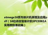 atmega16系列单片机原理及应用pdf（16位语音型单片机SPCE061A实用教程基础篇）