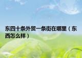 东四十条外贸一条街在哪里（东西怎么样）