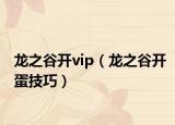 龙之谷开vip（龙之谷开蛋技巧）