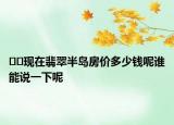 ﻿﻿现在翡翠半岛房价多少钱呢谁能说一下呢