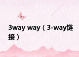 3way way（3-way链接）
