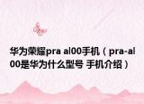 华为荣耀pra al00手机（pra-al00是华为什么型号 手机介绍）