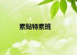 素贴特素班