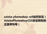 adobe photoshop cs5如何安装（AdobePhotoshopCS5安装教程附正版序列号）