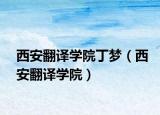 西安翻译学院丁梦（西安翻译学院）