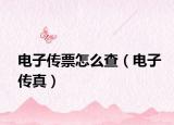 电子传票怎么查（电子传真）