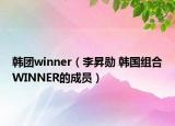 韩团winner（李昇勋 韩国组合WINNER的成员）