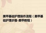 美甲基础护理操作流程（美甲基础护理步骤-美甲教程）
