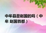 中牟县是赵国的吗（中牟 赵国首都）