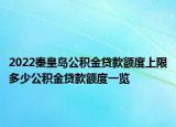 2022秦皇岛公积金贷款额度上限多少公积金贷款额度一览