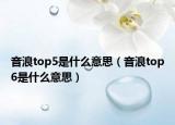 音浪top5是什么意思（音浪top6是什么意思）