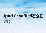 ipod（shuffle6怎么使用）