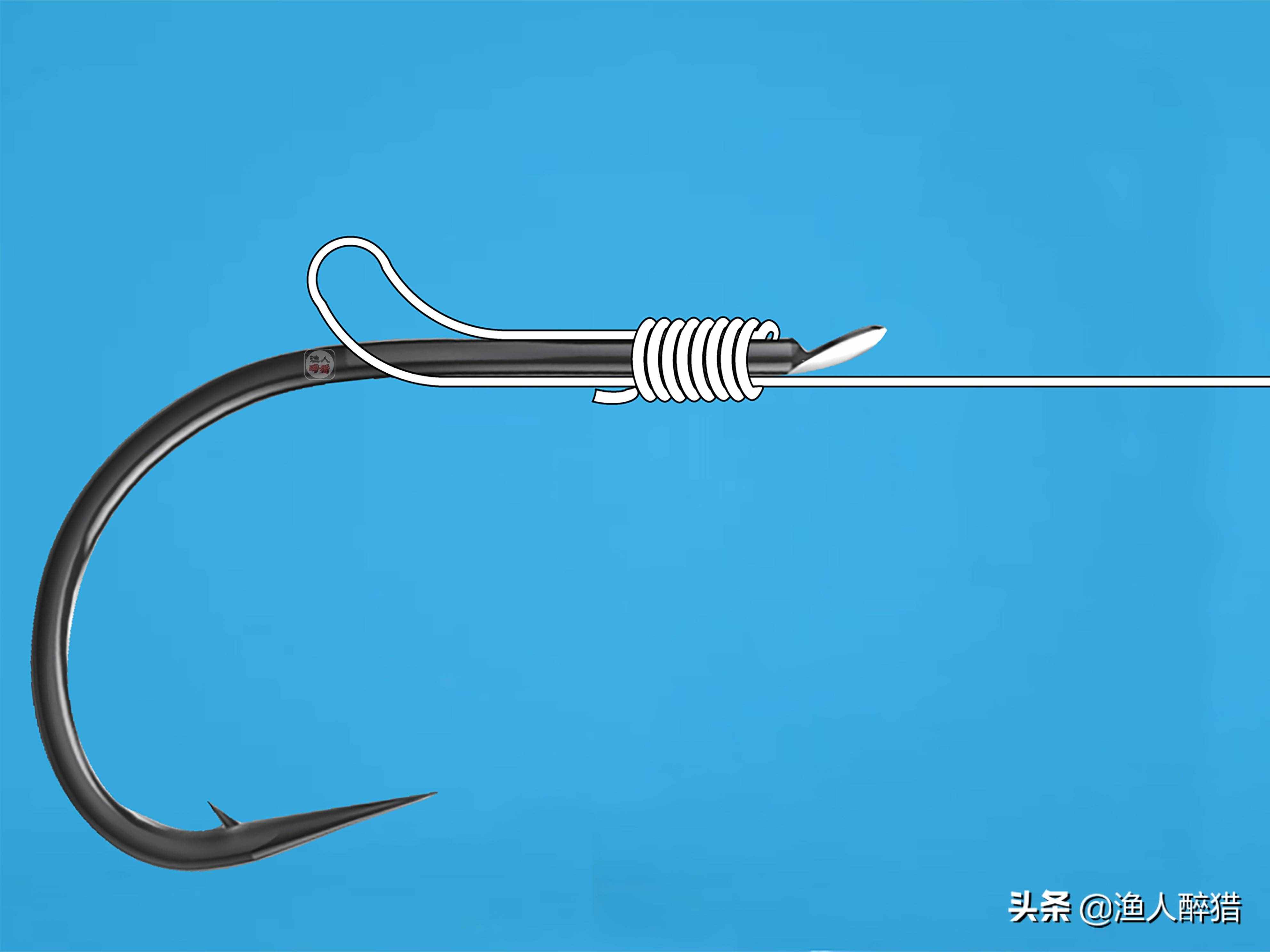 钓鱼的多种绑钩方法（1），高清图解通俗易懂