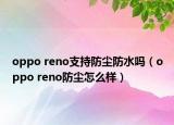 oppo reno支持防尘防水吗（oppo reno防尘怎么样）